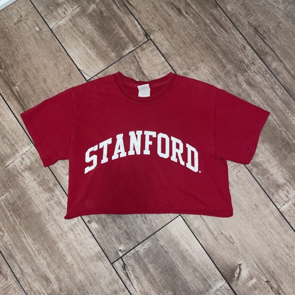 cropped stanford tshirt